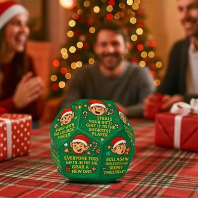 Hilarious Exchange Party Game Dice Christmas Stocking Stuffers Gift Exchange Dice Game 12 Sides Family Party Game for Men Women Adults