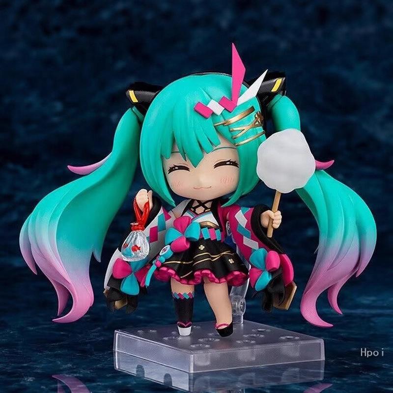 Hatsune Miku Anime Figure Magical Summer Festival Ver Swappable Faces Movable Joints Collectible Action 1511 Articulated Poseable Detailed Scale