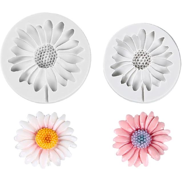 KALAIEN Cherry Blossom Silicone Fondant Cake Mold Flower Cake Design Moulds Chocolate Icing Candy Decorating Mould белый