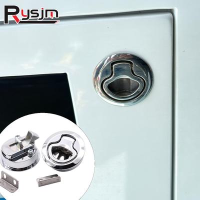 Ized 2PC/4PCS Boat Flush Mount Hatch Cover Cabinet Door Lift Pull Handle Lock Marine Deck Locking Locker Yacht Accessories
