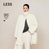 LESS 2024 Winter Loose Goose Down Lapel Jacket