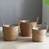 Oversized Straw Pot Extra Large Potted Plant Green Plant Flower Basket Plant Basket Woven Floor-to-Floor Indoor Bonsai