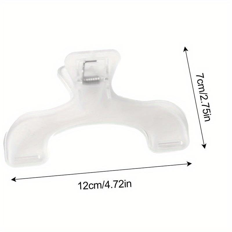 50 Pcs Transparent Plastic Book Clip Simple Reading Aid Fixed Book Holder Bookmarks Creative Design Practical Note Holder