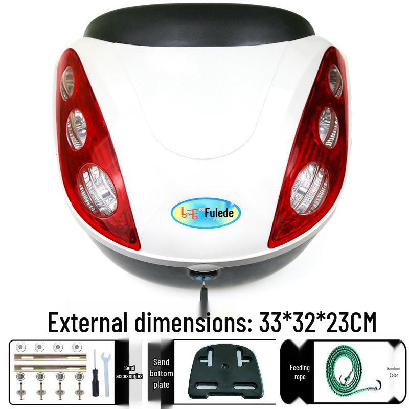 Universal Electric Vehicle Trunk & Storage Box for Motorcycles and Scooters