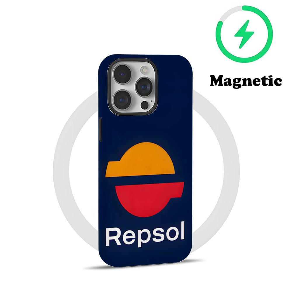 RR-Repsol Motorrad Kühl Handyhülle Magnetisch Für IPhone 16 15 14 13 12 11 Pro Max X XR XSMax 7 8 Plus Glänzende Folie Harte PC-Abdeckung