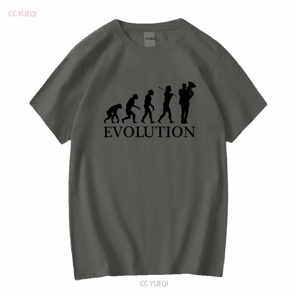 EUPHONIUM PLAYER EVOLUTION OF MAN MENS T SHIRT TEE TOP GIFT MUSICIAN Long or Short Sleeves Vintage Washed Breathable Stretched