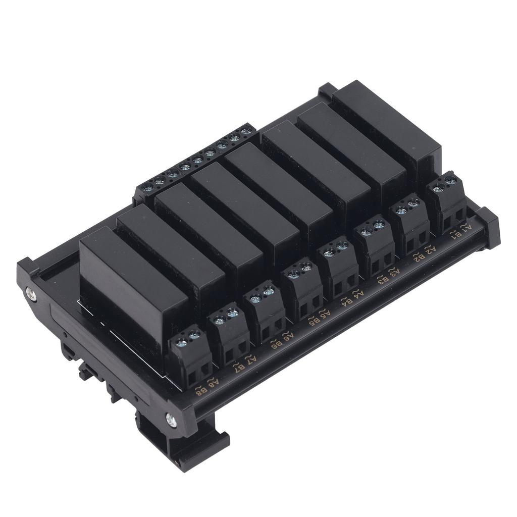 Solid State Relais Modul DIN-Schienenmontage 8 Kanal Solid State Relais 3-32VDC Eingang 5-8A 24-480VAC Last