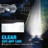 2Pcs H4 LED Projector Lens Headlight Bulbs HB2 9003 Hi/Low Beam 130W 60000LM Turbo Plug&Play Motorcycle Car Headlamp 6500K White