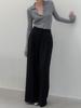 Memua Poise Autumn Maxi Wide Slacks (Charcoal)