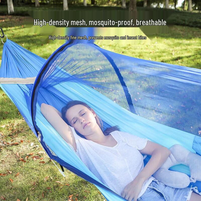Wenzhiwu Portable Camping Hammock with Mosquito Net