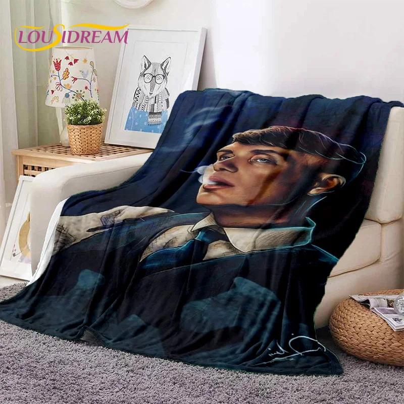 Coperta morbida in flanella 3D P-Peaky Blinders Tommy Shelby per Letti Camera da letto Divano Picnic, Coperta da lancio per Coprire Esterni Tempo libero Regalo