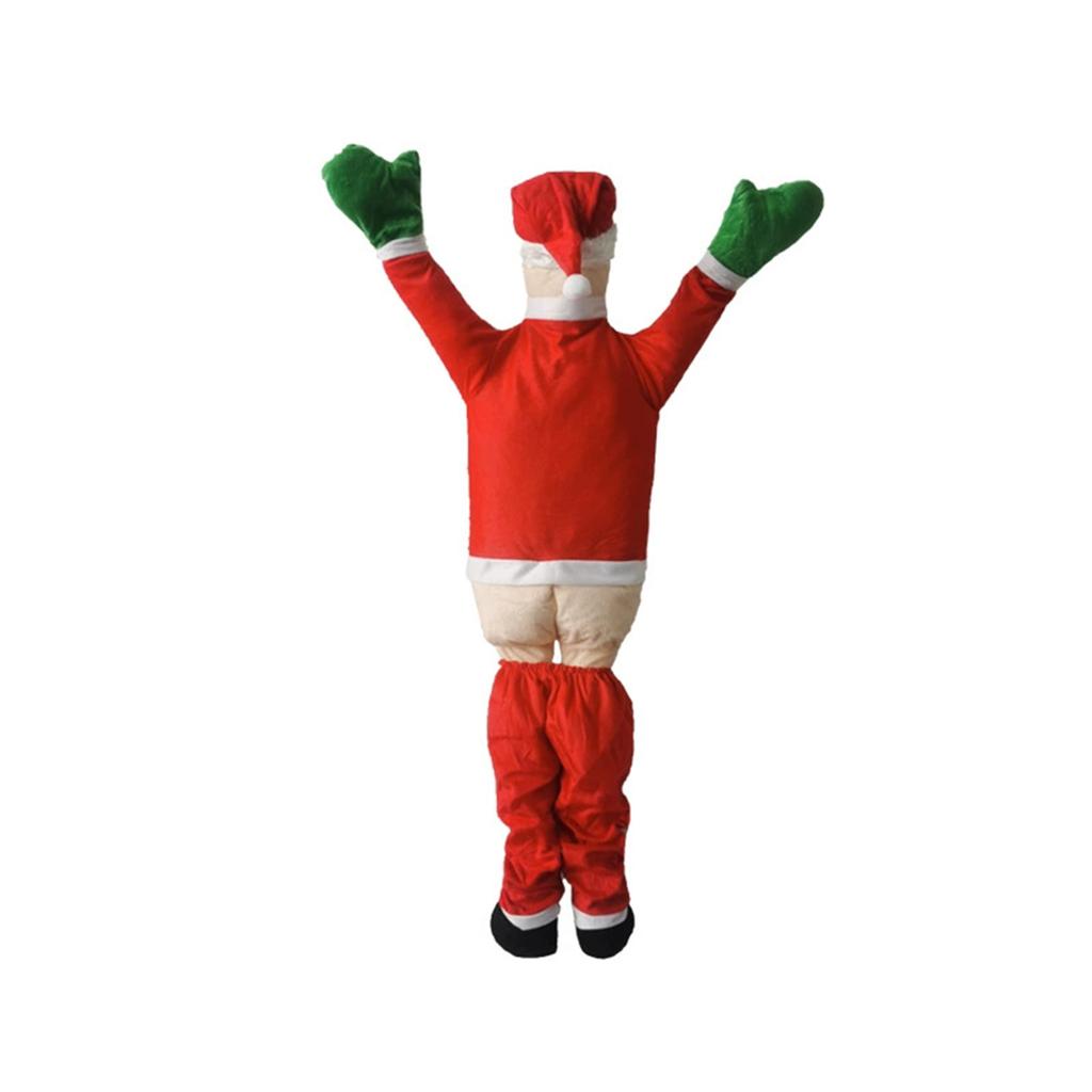 Christmas Hanging Santa Suit From On The Gutter Roof Outdoor Decoration Big 170CM 5.57FT