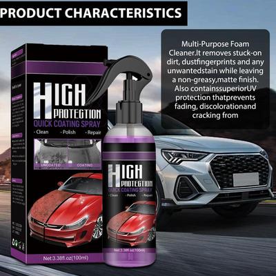 Car Wax Spray Multifunctional 100ml Cars Ceramic Spray Coating Car Ceramic Coating Spray For Mud Car
