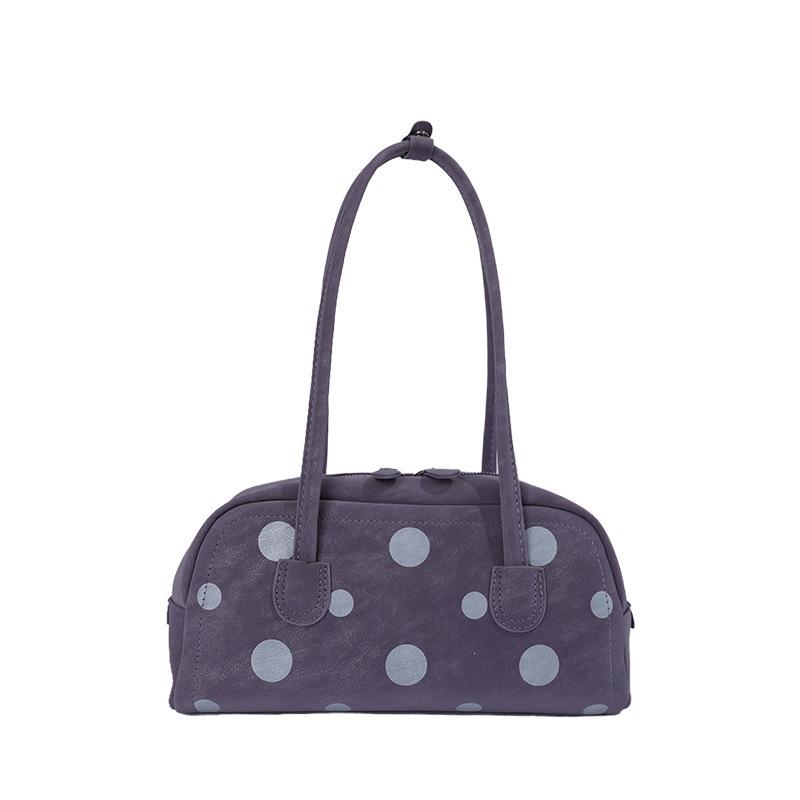 Korean Polka Dot Boston Baguette Pillow Bag - Women's Versatile 2026 Shoulder Bag