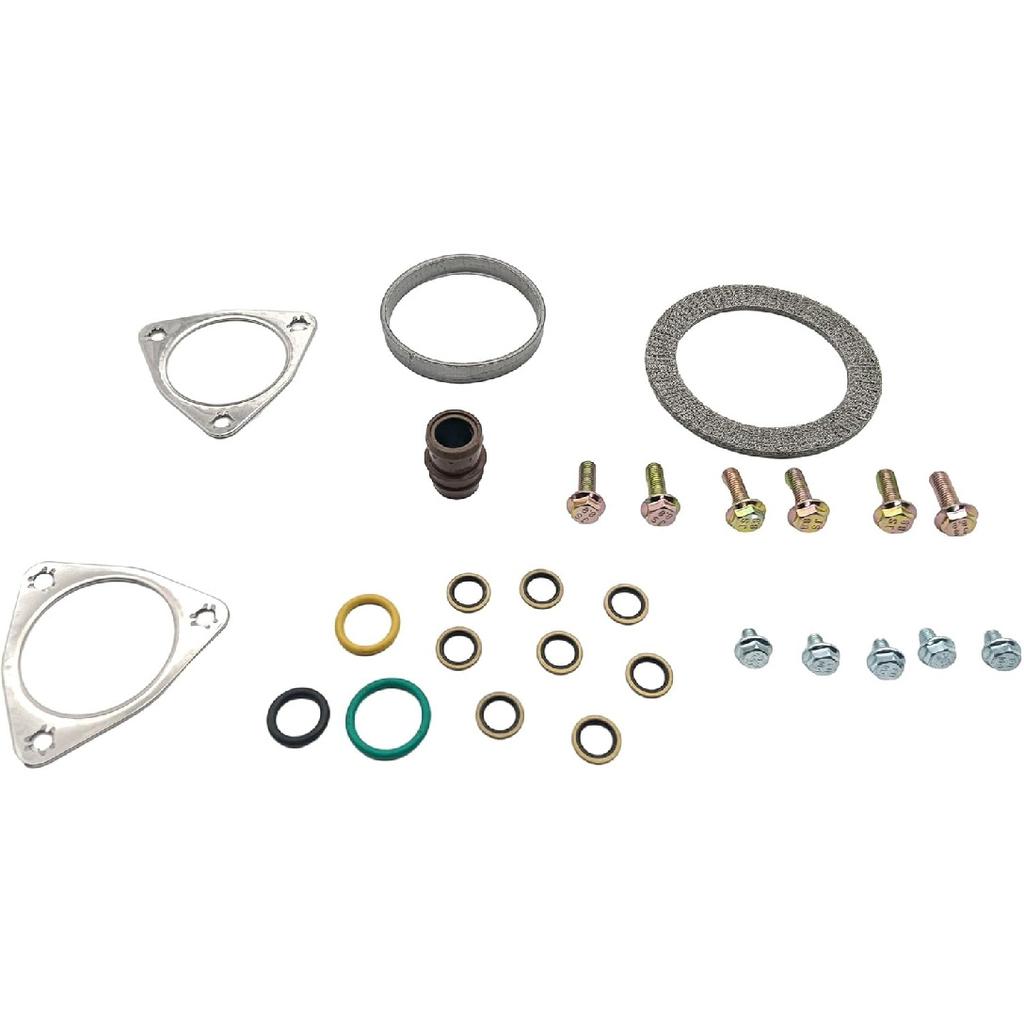 PartsFlow Turbo Hardware Mounting Install Kit, Mounting Seal Set for 2008 2009 2010 Ford F-250 F-350 F-450 F-550 6.4L V8 Turbo Diesel 8C3Z9T514A