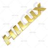 3D Grote Maat 21,3X3,8CM Metalen Hilux Embleem Badge WQPKHD5 Auto Stickers Achterklep Logo Auto Achterklep Decal Spatbord Deur Decoratieve Sticker