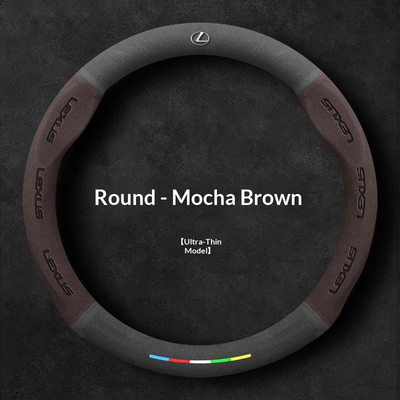 Car Suede Steering Wheel Cover For Lexus F Sport ES200 ES250 ES260 ES300 RX300 LS500h GS250 GS300 IS250 IS300 CT200h LX570 GX NX