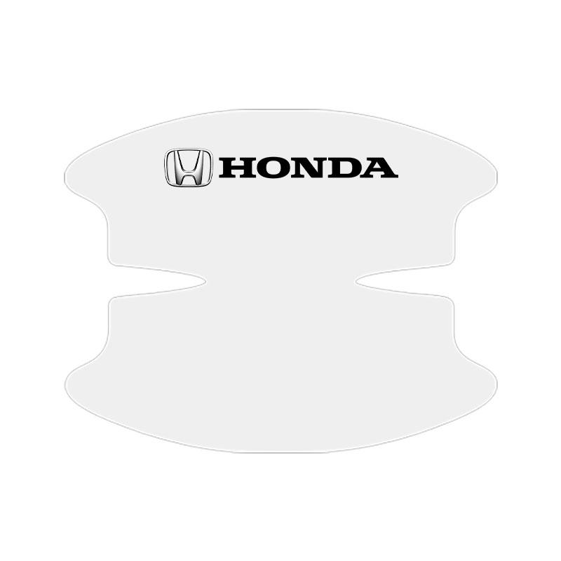 8 ks Průhledná miska pod kliku dveří auta Ochranná nálepka proti poškrábání Pro Honda Fit Mugen Insight Type S R VTEC DOHC Modulo Vezel Legend RR Si