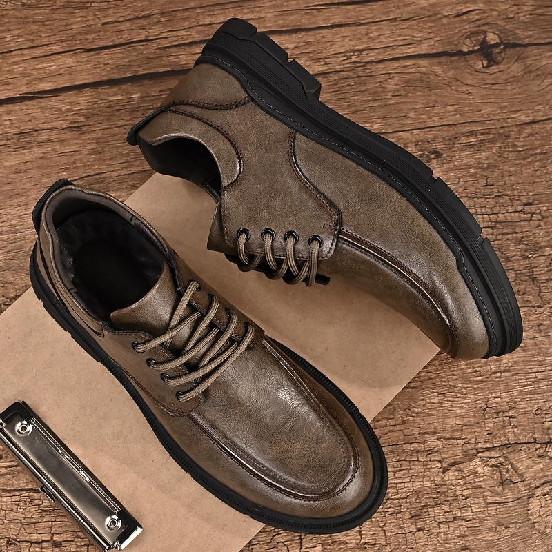 New Design Mens Handmade Oxford Shoes Vintage Style Casual Footwear Male Leather Formal Dress Shoes Man Business Casual Sneakers