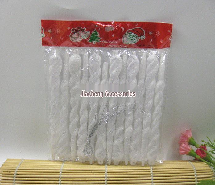 

Золотые и серебряные блестящие призмы-сосульки, праздничные декоративные украшения, прозрачные ледяные палочки, 6-13 см 13CM Single