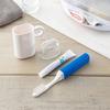 Kai Corporation Toothbrush Set with Cup, Toothpaste Set, Travel YOU TIME, 4-Piece Assortment