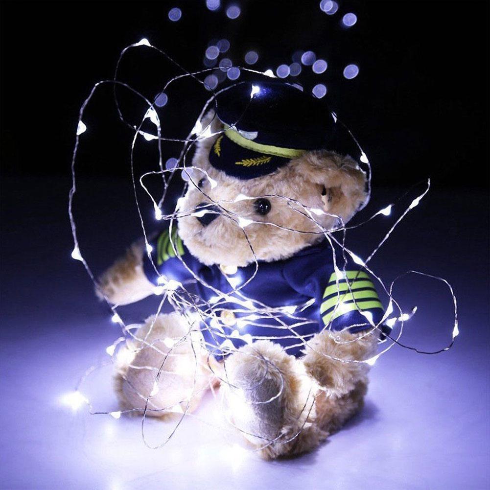 5/10m USB LED Sârmă impermeabilă șir de lumini de cupru Ghirlanda de decorare Zână