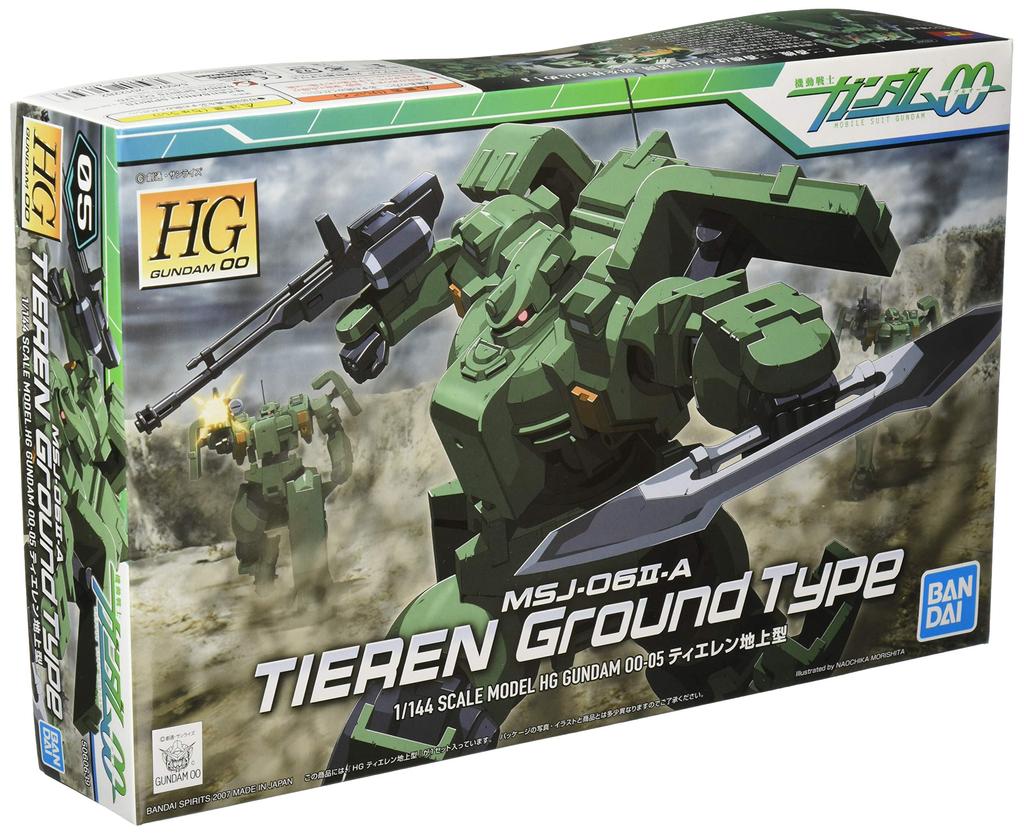 Plastikový model HG Mobile Suit Gundam 00 Tieren (zemní typ) 1/144 barevně odlišeno