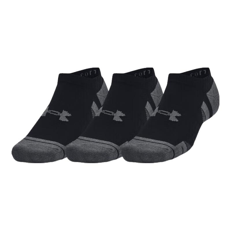Under Armour UA Performance Unisex No-Show Cotton Socks - 3 Pair Pack XL