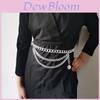 Geometric Metal Body Chain With Minimalist Design For Hip Hop Style Men Women
