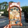 Pinball Game Classic Educational Toy Random Color Cute Animal Frog Shape Pinball Machine for Kids