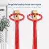 Extended Plastic Shoehorn with Large Hanging Hole - Convenient Assistance for Pregnant Women and Elderly, No Need to Bend Over