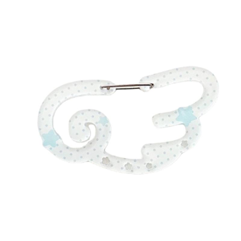 Creative Acrylic Keychain Clip With Star Wing Design Portable Carabiner Hooks Key Holder For Bags Keys Outdoor Decors