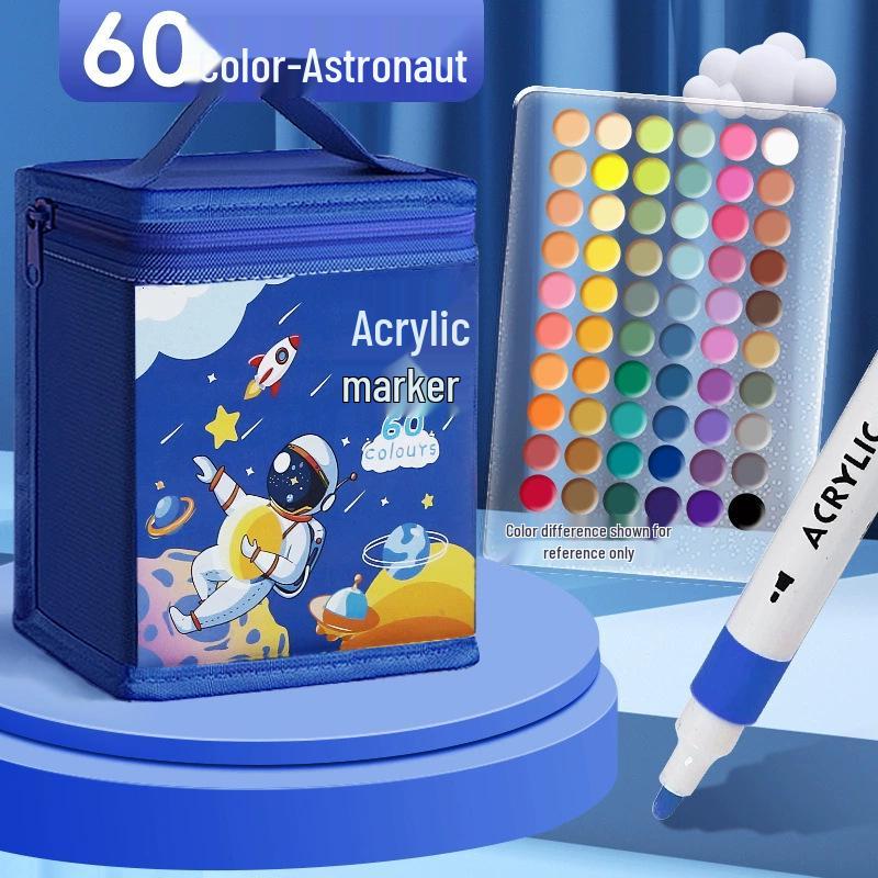 Acrylic Marker - Washable, Non-Bleed, Quick-Drying, Layerable, Waterproof Pen for Art & School.