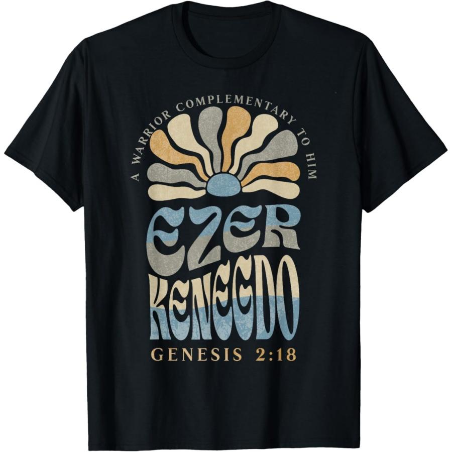 

Ezer Kenegdo A Warrior Complimentary to Him Genesis 2_18 T-Shirt XXXXXL чорний