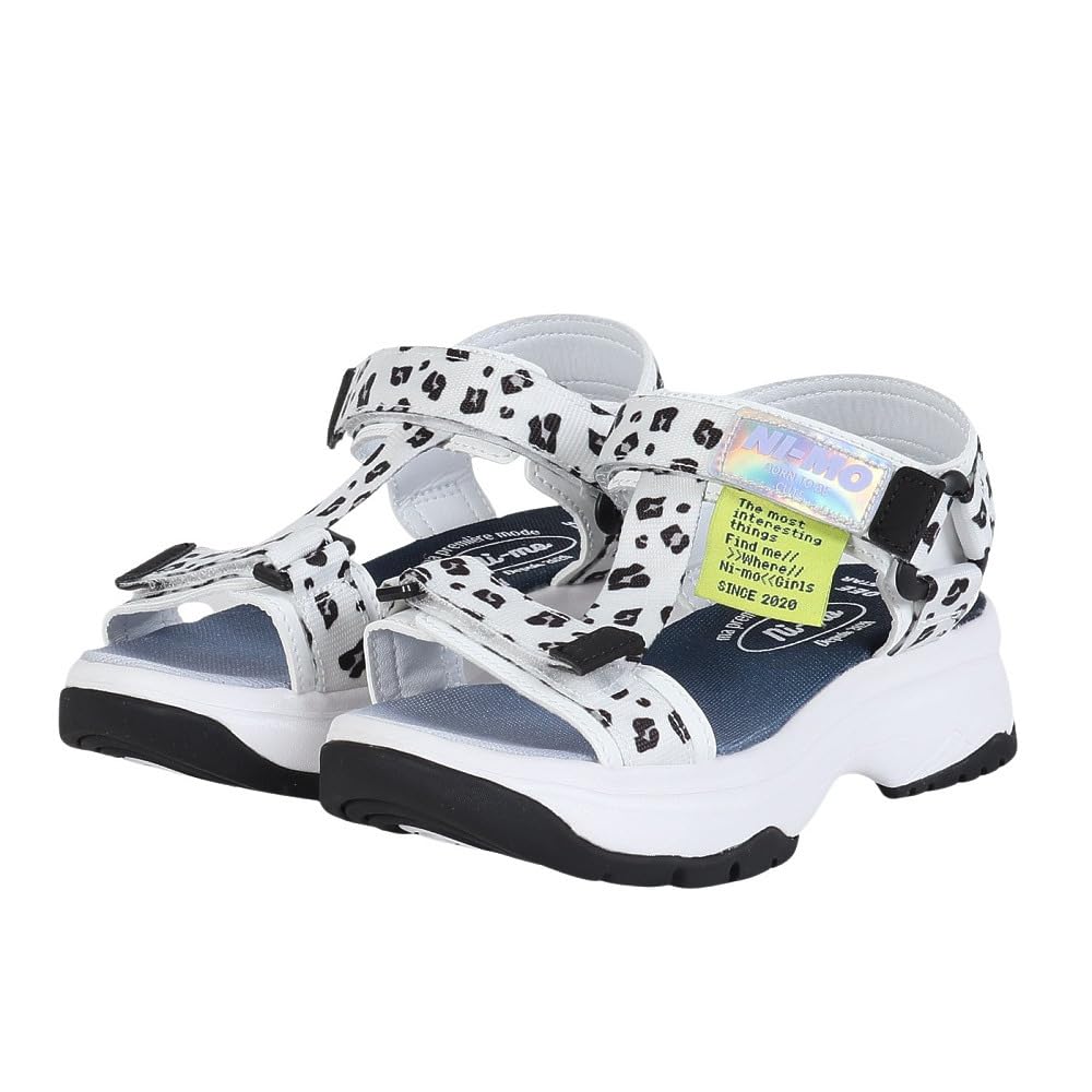 

Sandals NM J129 Girls cm 2E [Moonstar] White/Animal 23.0