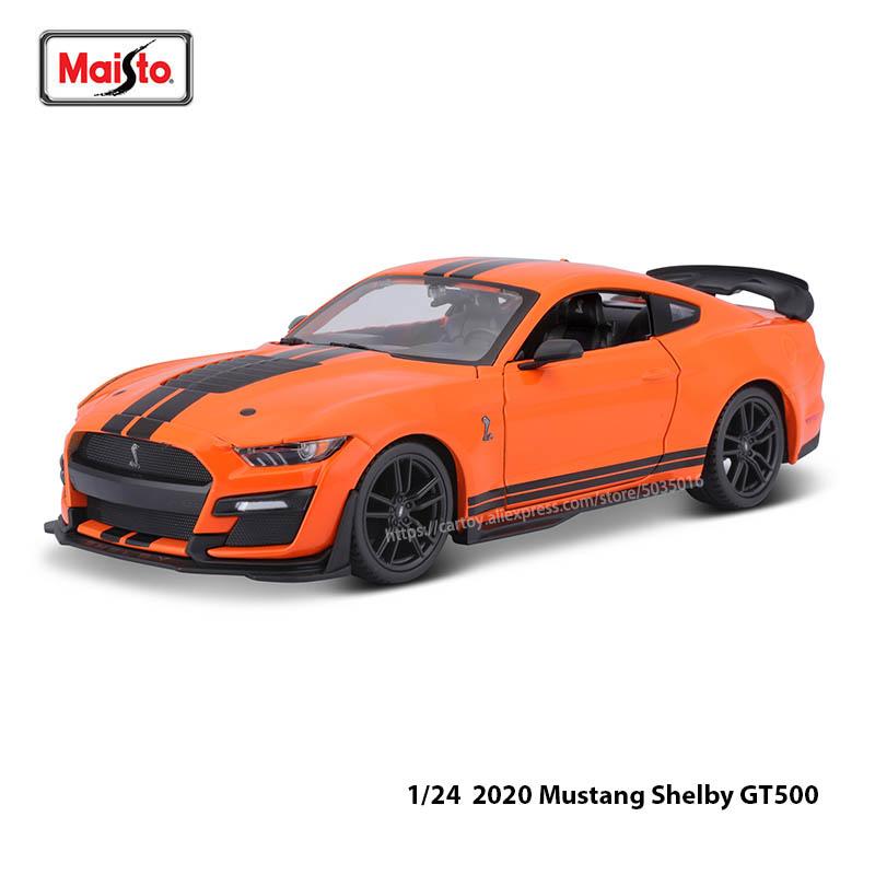 AJL1  Maisto 1:24 Old 1967 Ford Mustang GT Simulation Alloy Car Model Crafts Decoration Collection Toy Tools Gift