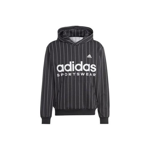 adidas Brand Logo Printed Stripe Hoodie American Style Sweatshirt Men’s Black M чёрный