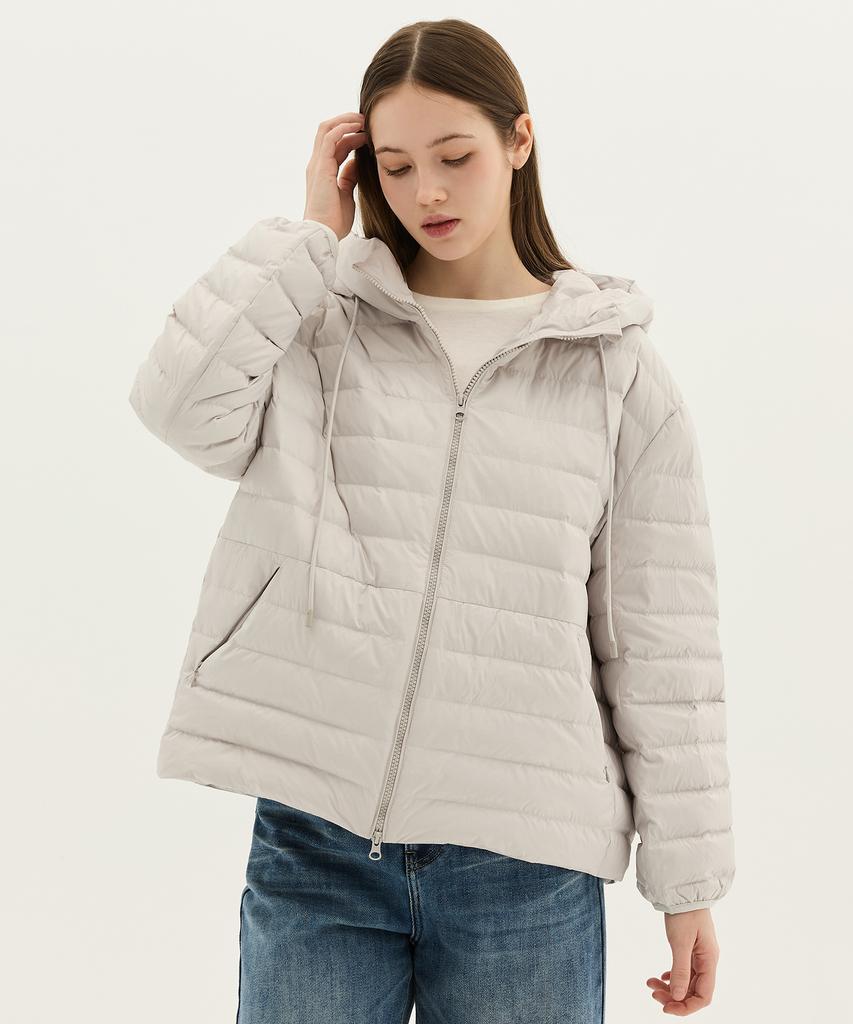 Mind Bridge Women [W] Hooded Lightweight Duck Down Padded Jumper - 2 Colors