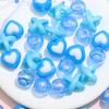 60Pcs Braid Hair Accessories, Heart Letter Shape Hair Rings, Large Hole Design Hair Beads for Thick Braids Dreadlocks Multi-Strand Hair DIY