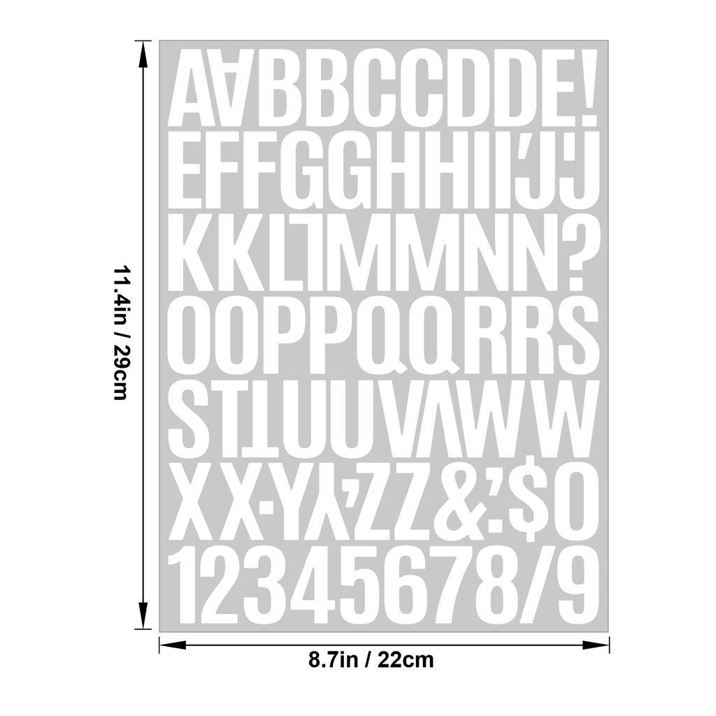 1.5 Inch Vinyl Letter Stickers Self Adhesive for Scrapbooking Card Making Party Decor Craft Supplies