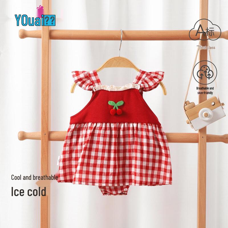 Youqi Baby Girls Summer Sleeveless Romper Dress