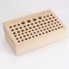 1pc Wooden Storage Rack with 76 Holes, Organizer Holder, Professional Leather Craft Collecting Tool, DIY Handicraft Storing Tool