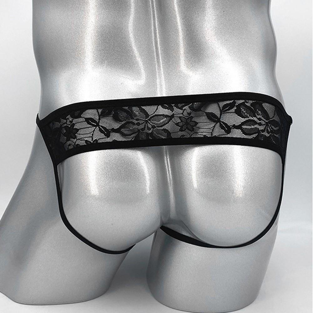 Lingerie Men Panties Thong Underwear Briefs Floral Jock Strap
