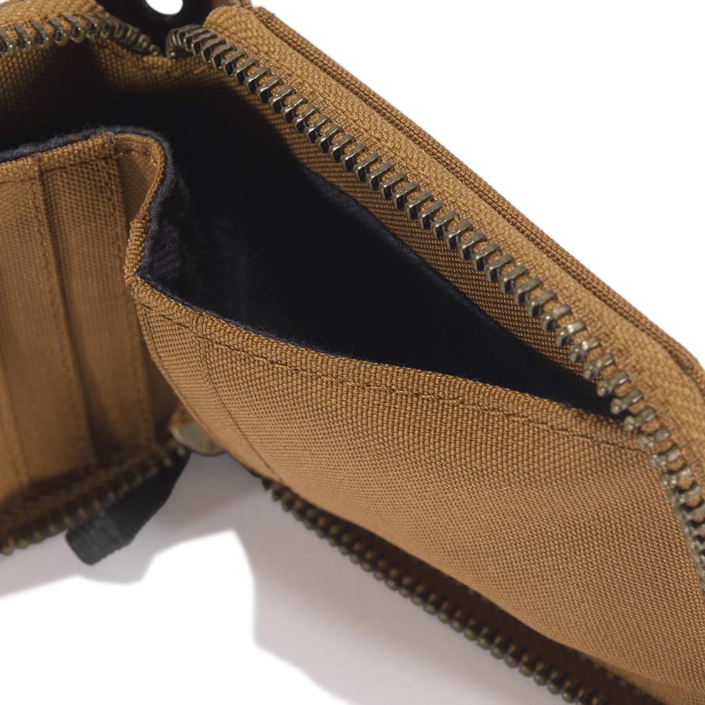 Carhartt Lässiges Canvas Reißverschluss Langlebiger Reißverschluss Carhartt Einheitsgröße Herren Geldbörse, Geldbörse, Braun,