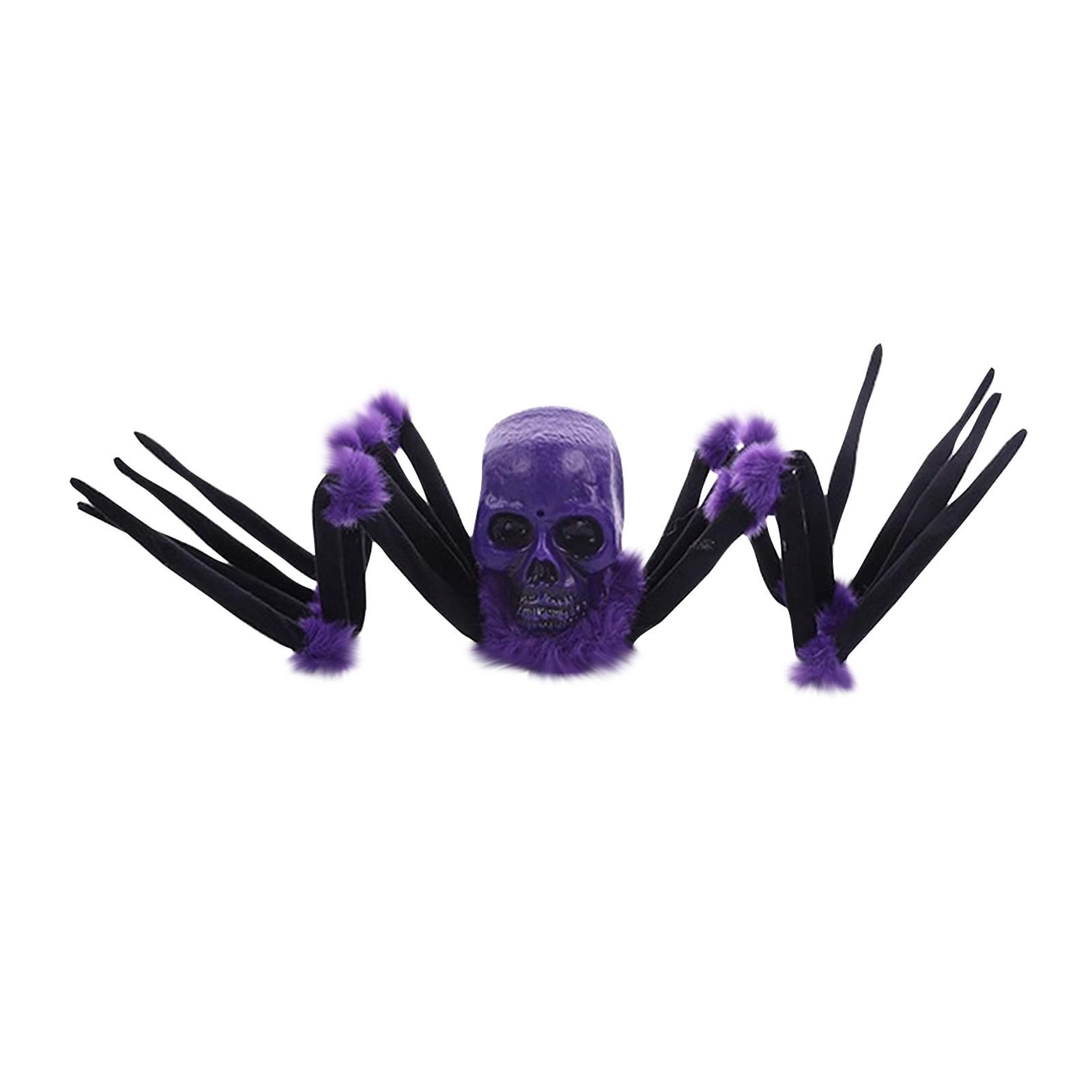 

Halloween Decoration Horror, Halloween Giant Spider Decoration With Glowing Eyes, Crawling , With Sound Effects, Suitable For Indoor And Outdoor One Size фіолетовий