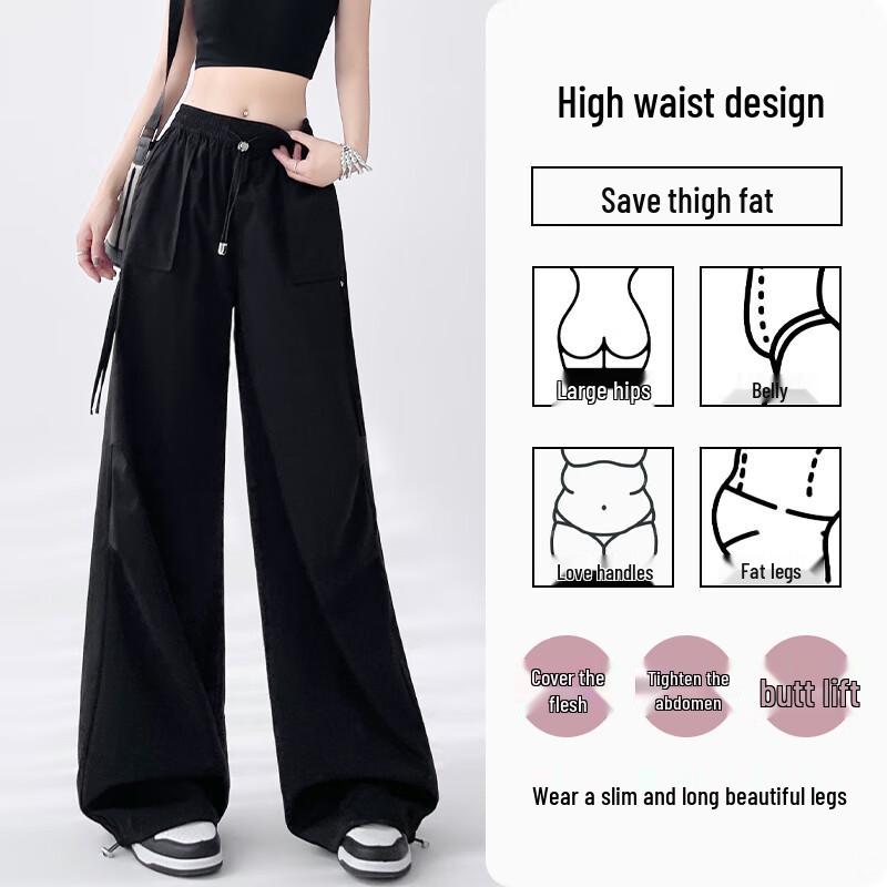 MIIOW Women's 2025 Loose Straight-Leg Quick-Dry Cargo Pants