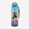 Anime Demon Slayer Aufdruck Wasserbecher Dämonenjäger Große Kapazität Outdoor Tragbar Blaue Trinkflasche für Jungen Mädchen Geschenk