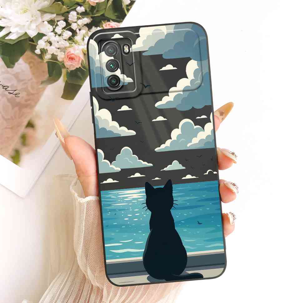 For Xiaomi Poco M3 Case PocoM3 Cute Rabbit Soft Silicone Back Cover For Xiaomi Poco M3 Case 6.53'' Phone Cover Bumper Fundas