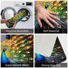 Cute Peacock Pattern Modern Style Front Floor Door Entrance Mats Outdoor  Bath Kitchen Doormat Bedroom Carpet Rug