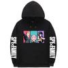 Spy X Family Anime Print Hooded Sweatshirt Men Women Loose Fit Fleece Lined Pullover With Ribbed Hem